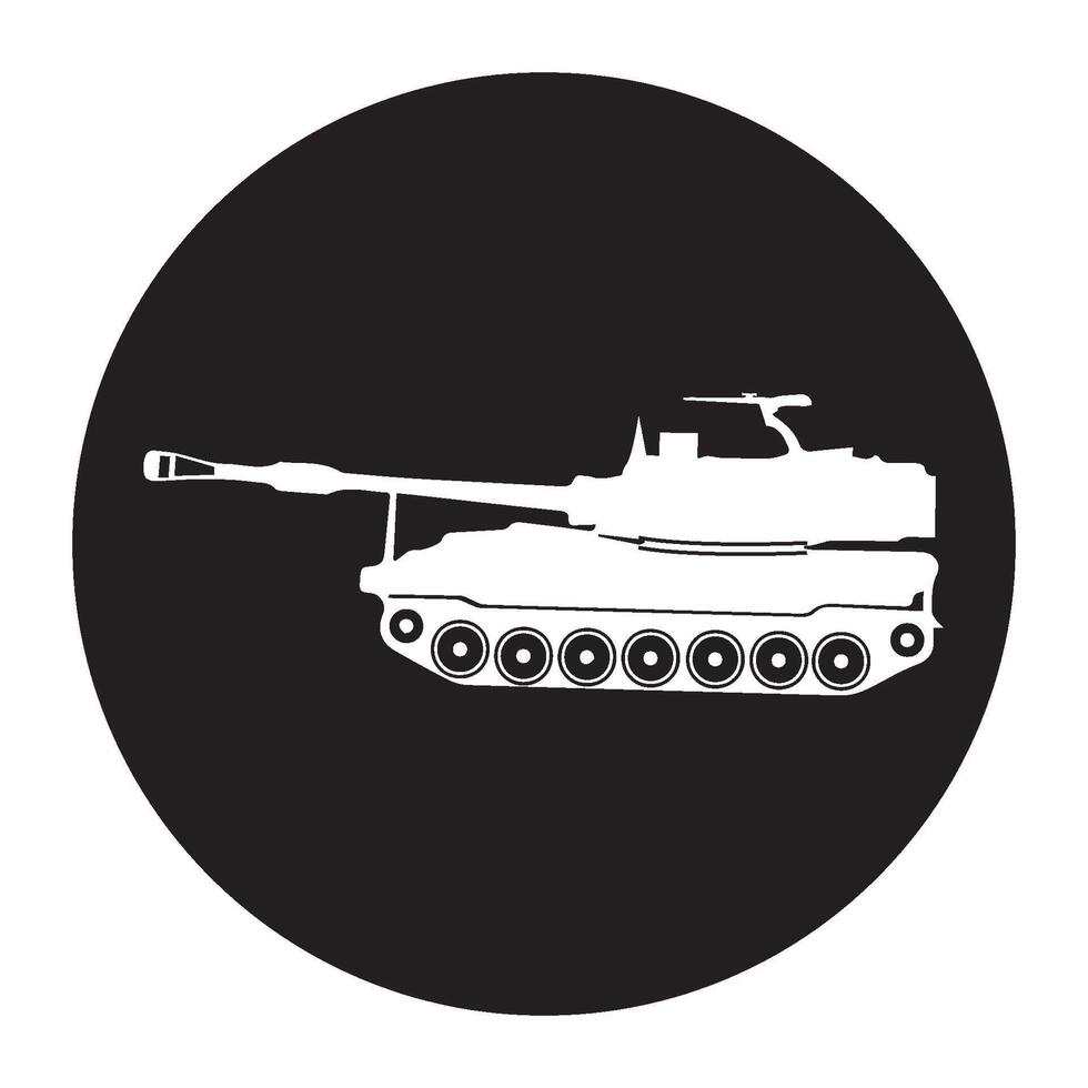 armored tank illustration symbol design vector