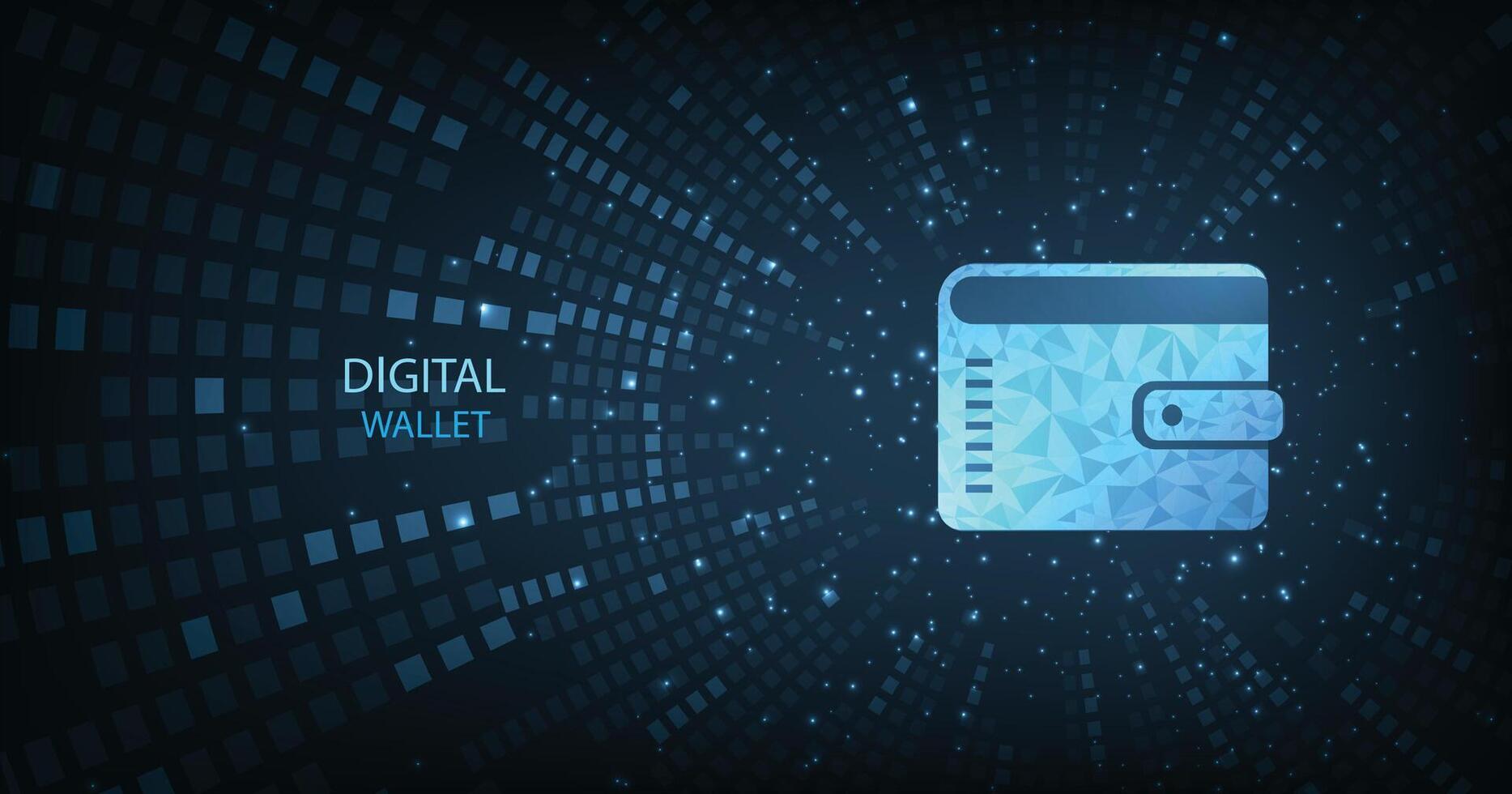 Digital wallet concept. vector