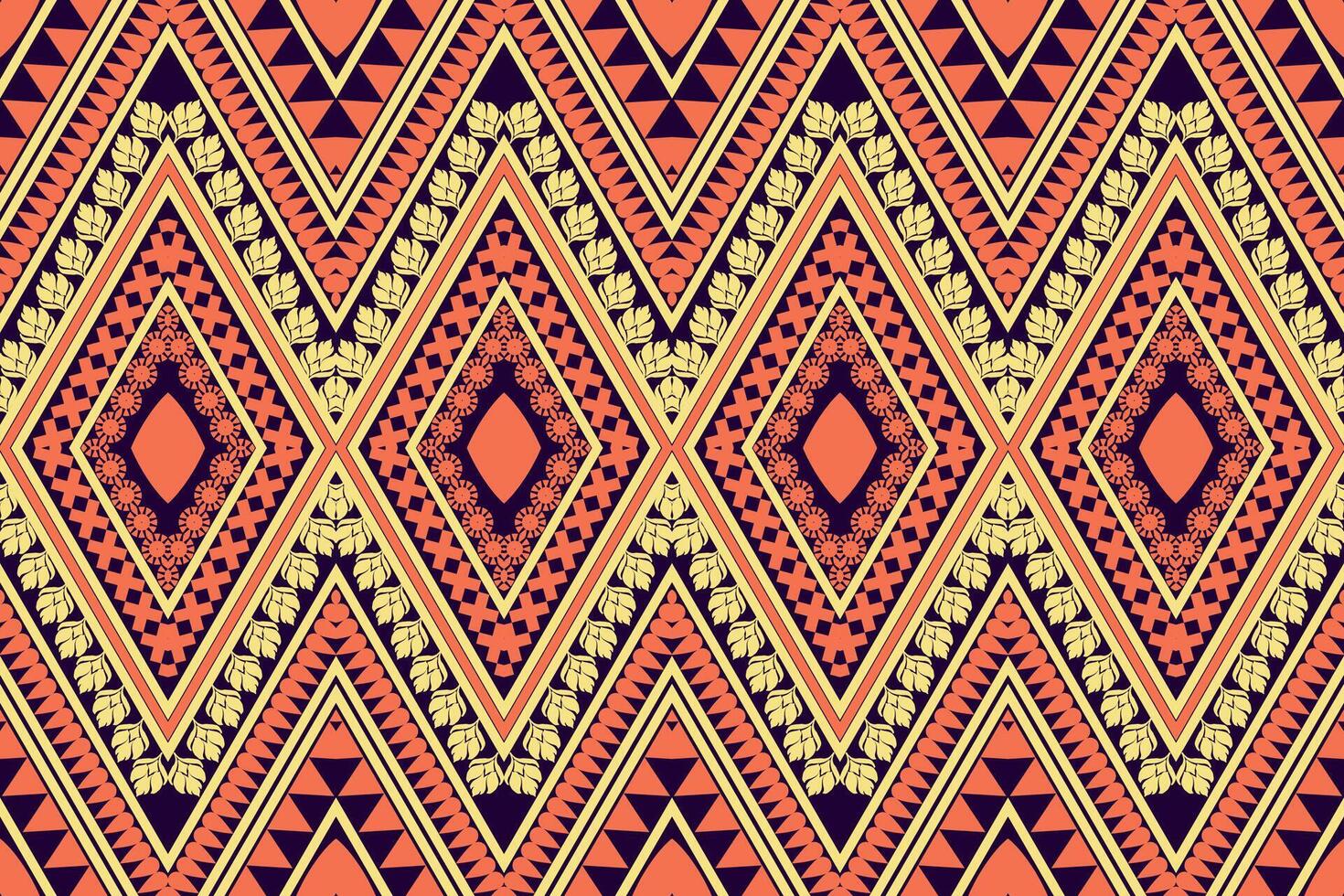 Tribal Fabric pattern abtract background Fabric Handmade embroidery pattern ethnic design, abstract American tribal fabric, modern background for rugs, pillowcases, shirts, pants, and more. vector