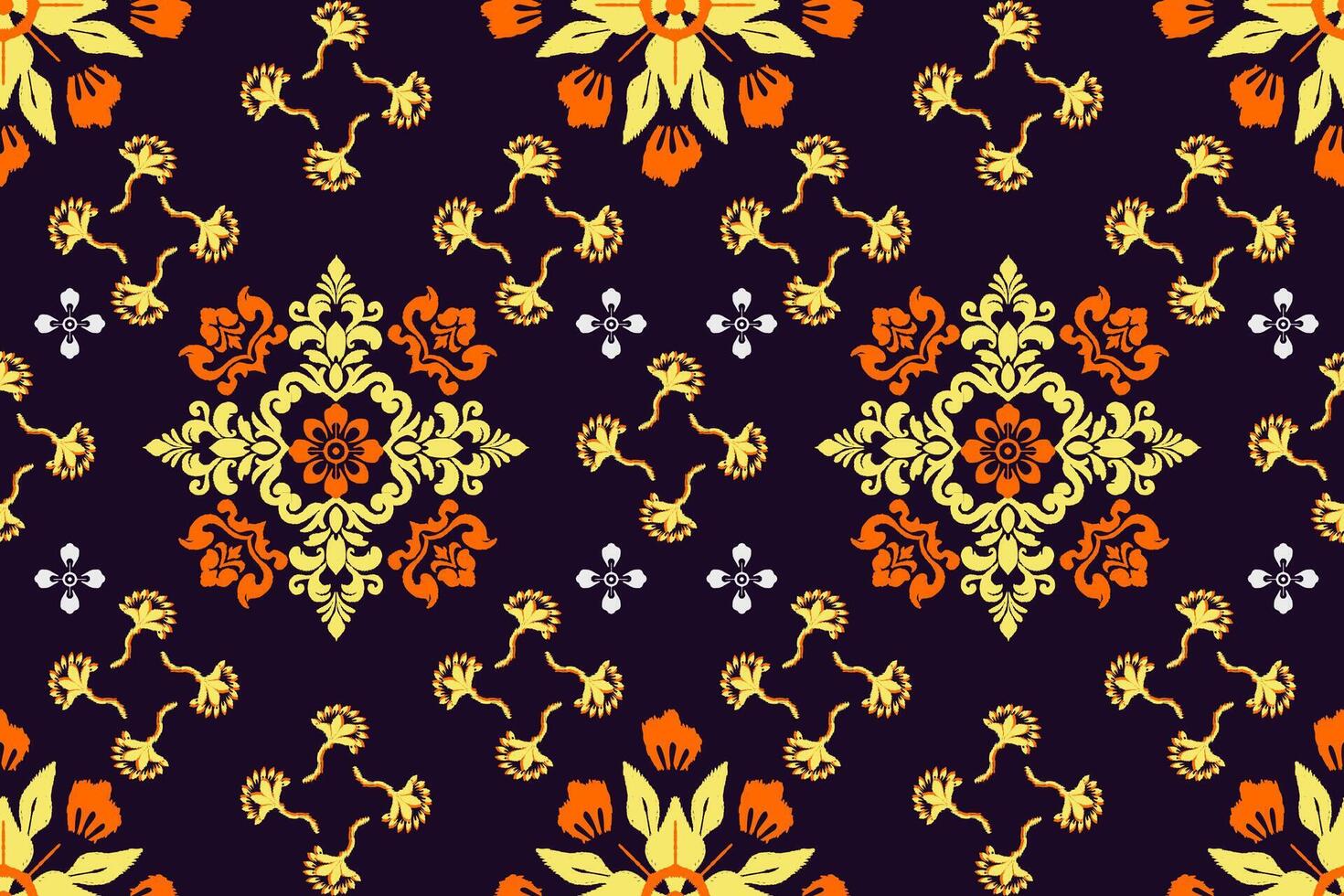 Abtract background Fabric Handmade embroidery pattern ethnic design, abstract American tribal fabric, modern background for rugs, pillowcases, shirts, pants, and more. vector