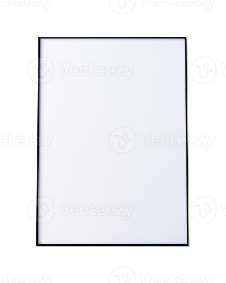Frame mock up isolated on transparent background, 3d rendering. png