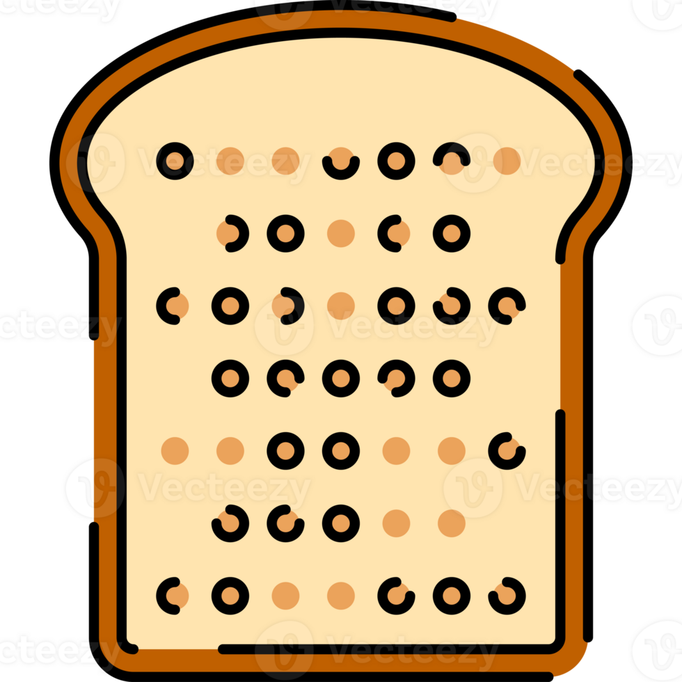 Wheat bread Illustration in Flat Style png