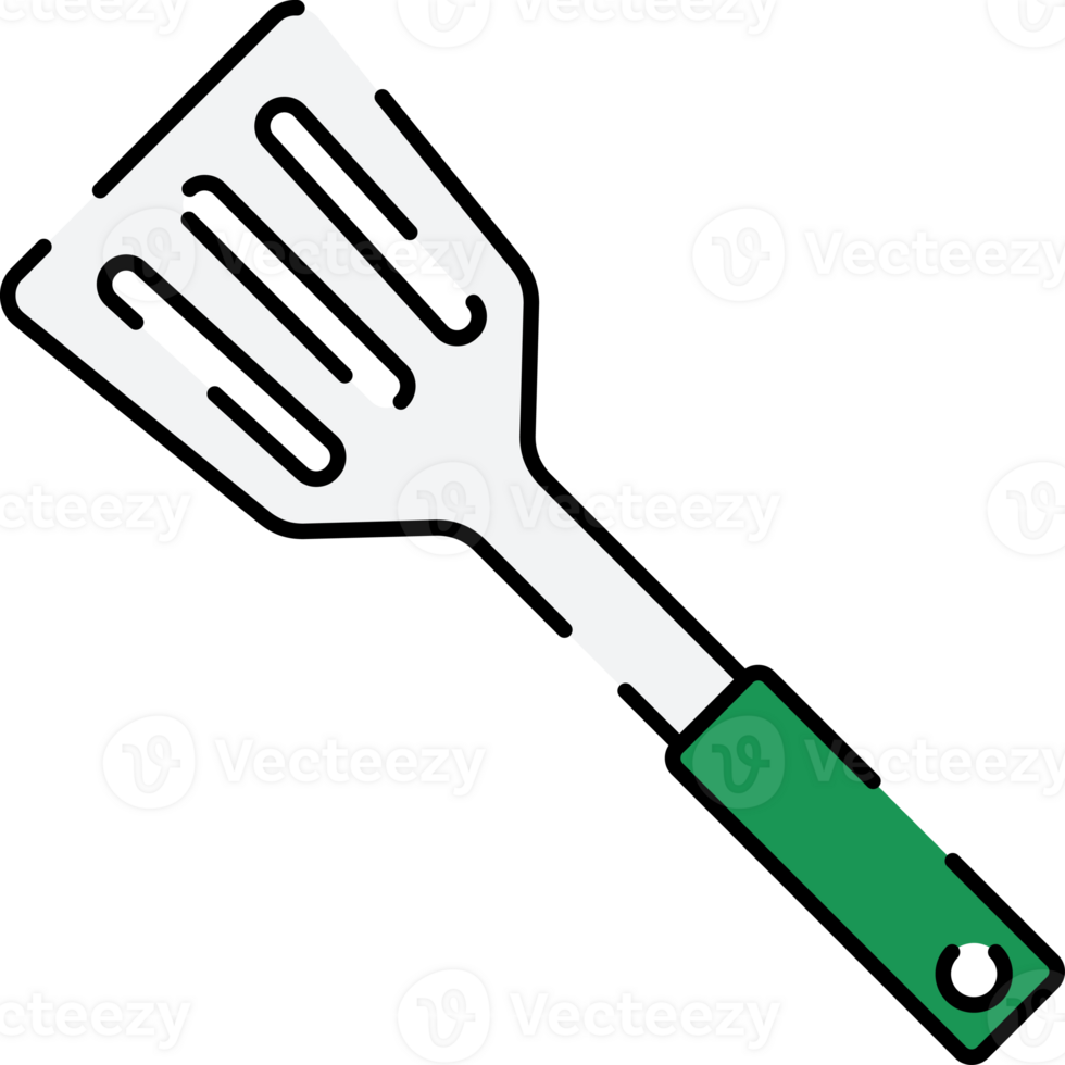 Spatulas Illustration in Flat Style png