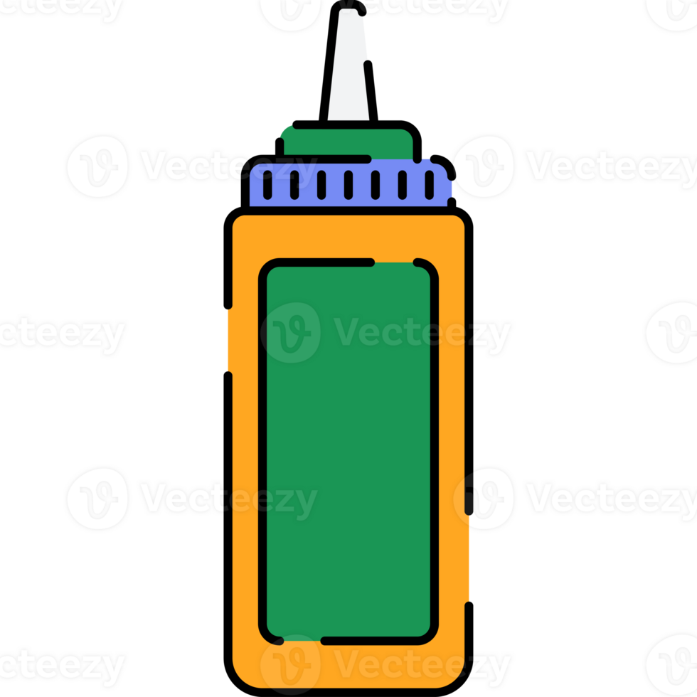 Sauce Container Illustration in Flat Style png