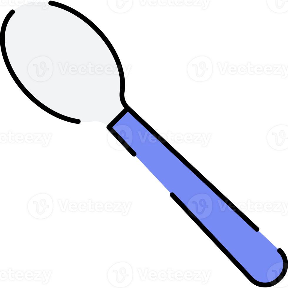 Tablespoon Illustration in Flat Style png
