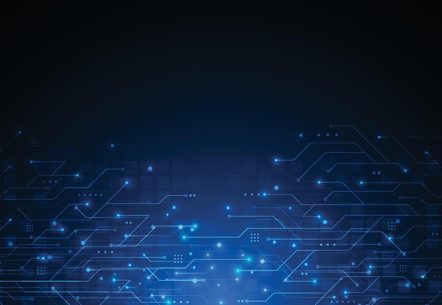 Abstract background with technology circuit board texture. Artificial intelligence electronic board. Communication and engineering concept vector