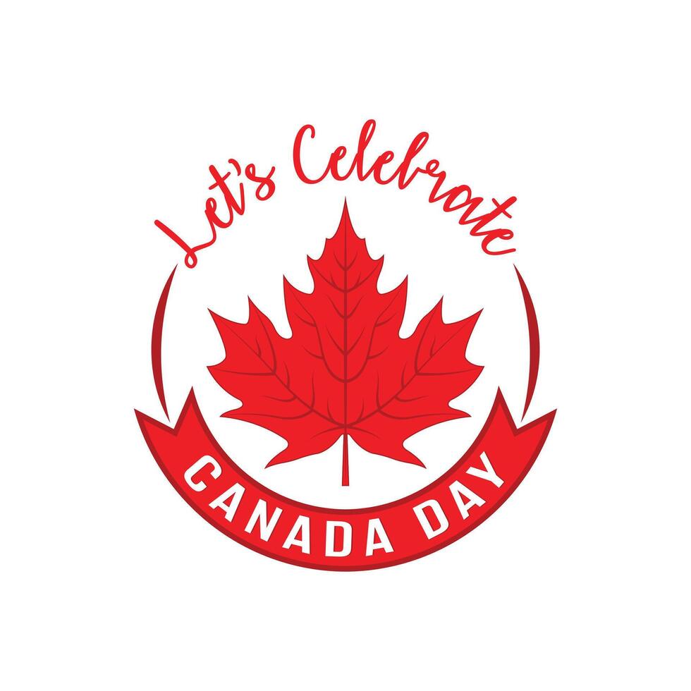 Happy Canada Day Social Media Poster vector