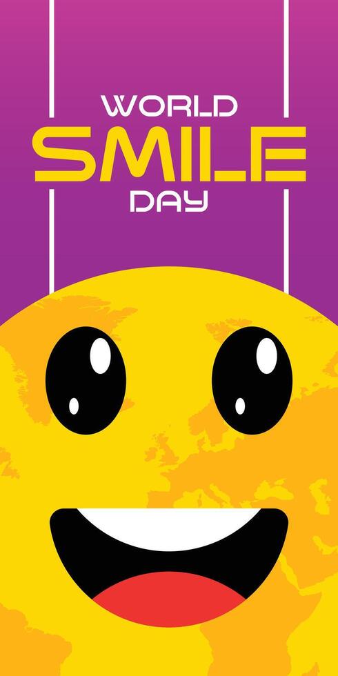 Smile Day Vertical Banner vector