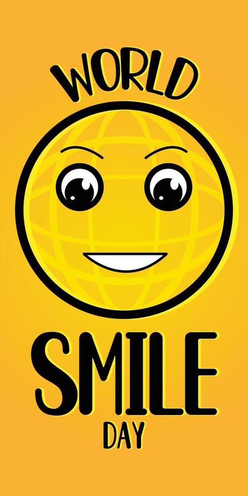 Smile Day Vertical Banner vector