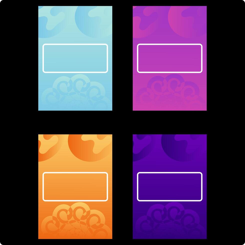Geometric Shapes with Gradients vector
