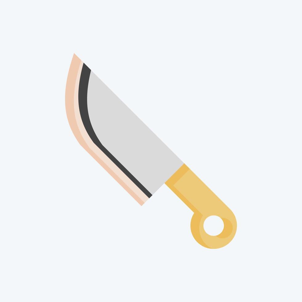 Icon Knife. related to War Military symbol. flat style. simple illustration vector