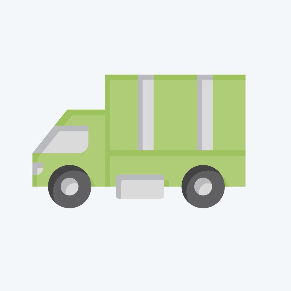 Icon Millitary Truck. related to War Military symbol. flat style. simple illustration vector