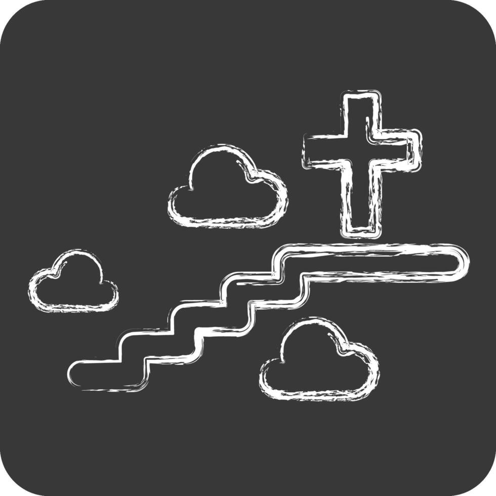 Icon Afterlife. related to Seath symbol. chalk Style. simple illustration vector