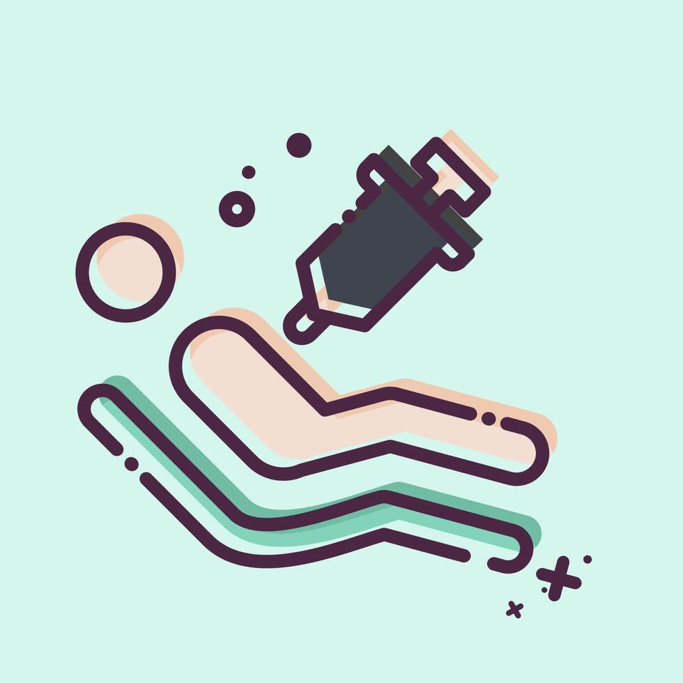 Icon Euthanasia. related to Seath symbol. MBE style. simple illustration vector