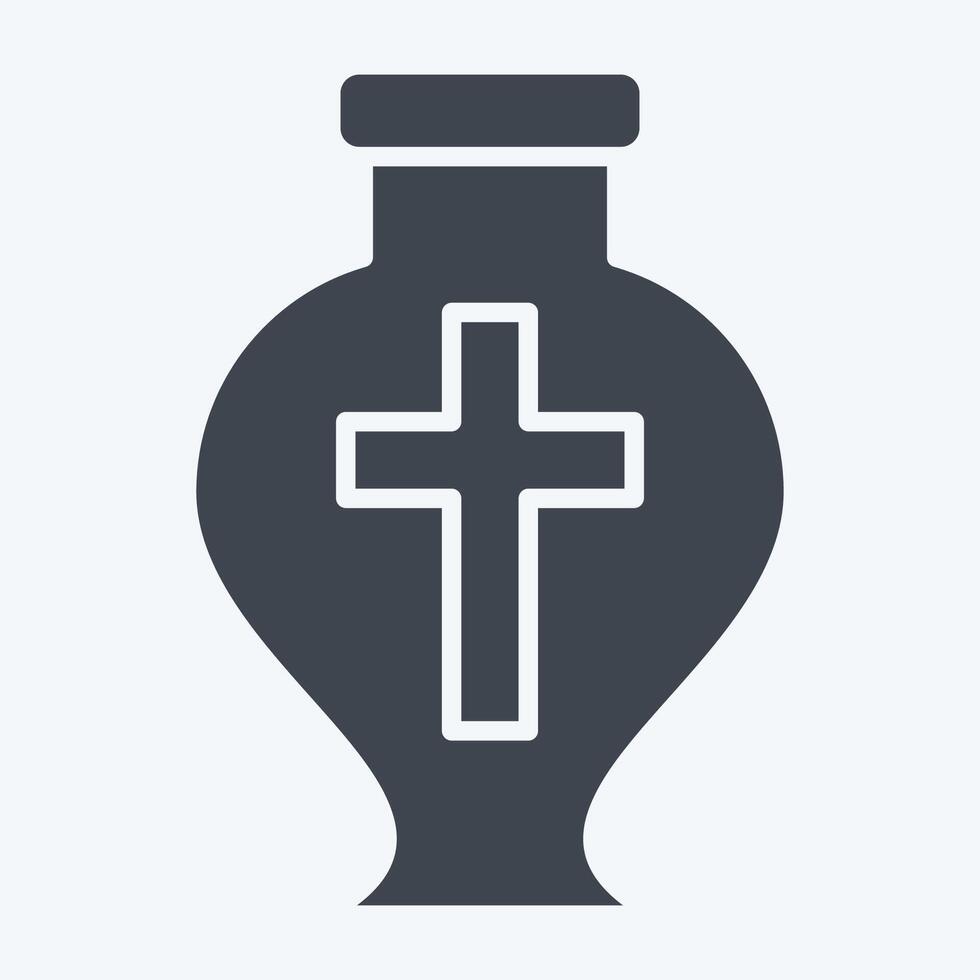 Icon Ashes. related to Seath symbol. glyph style. simple illustration vector