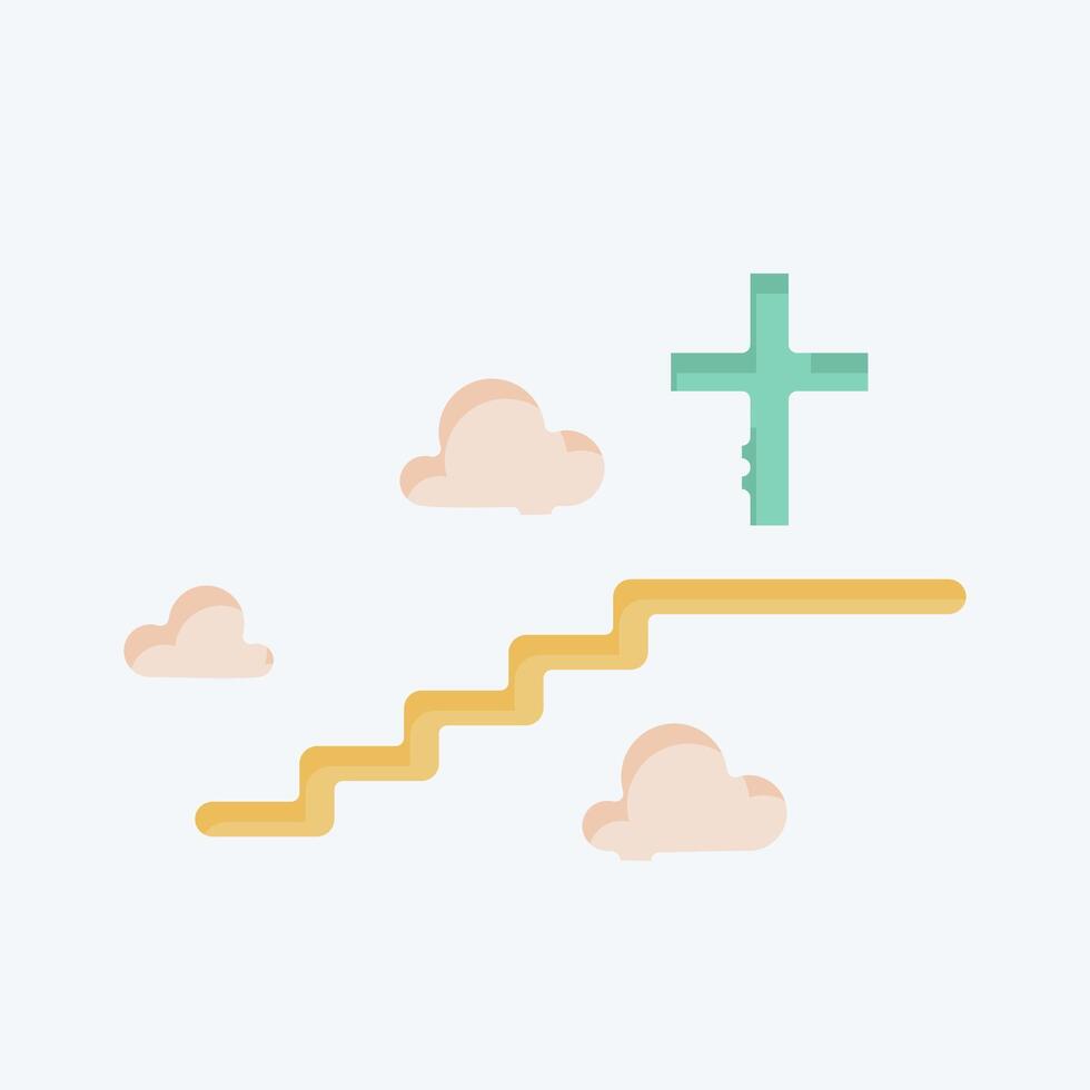 Icon Afterlife. related to Seath symbol. doodle style. simple illustration vector