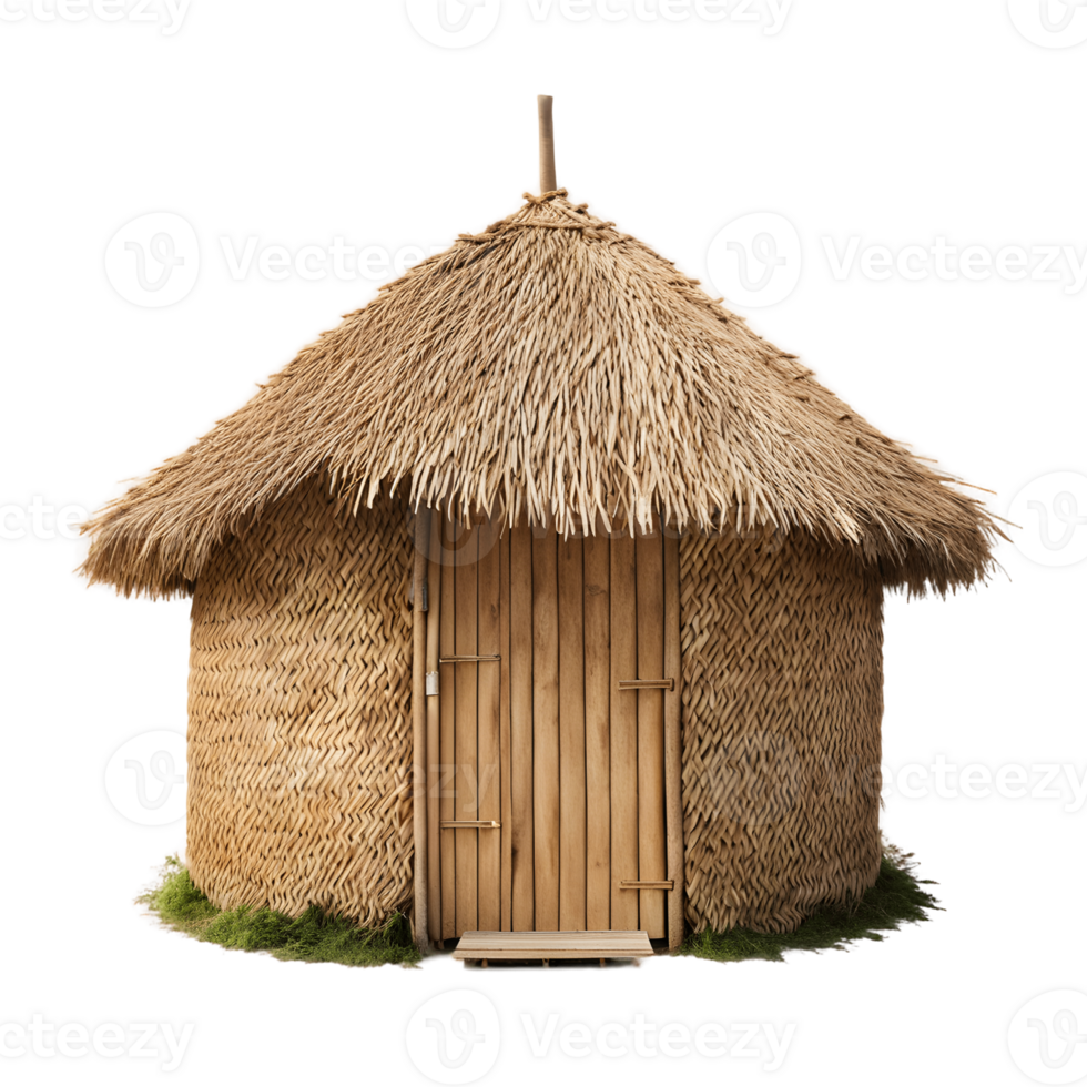 Straw Hut Isolated on Transparent Background png