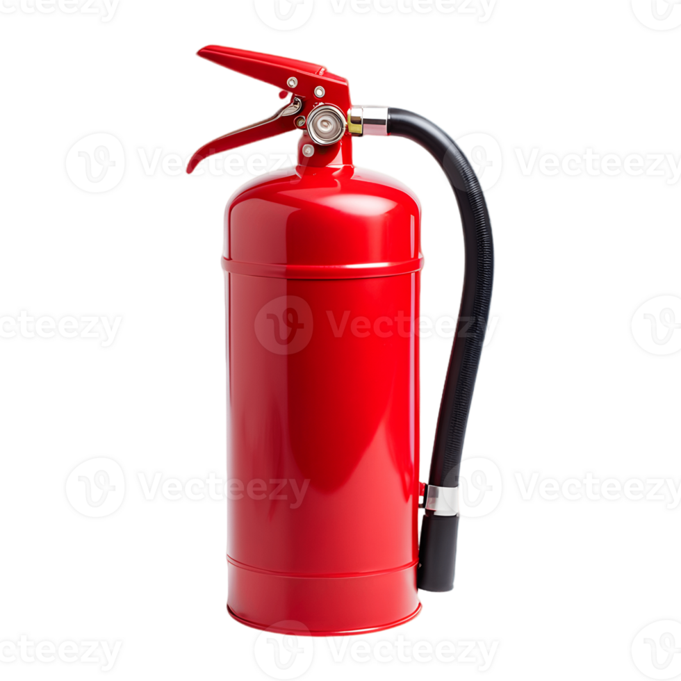Red Fire Extinguisher Isolated on Transparent Background png