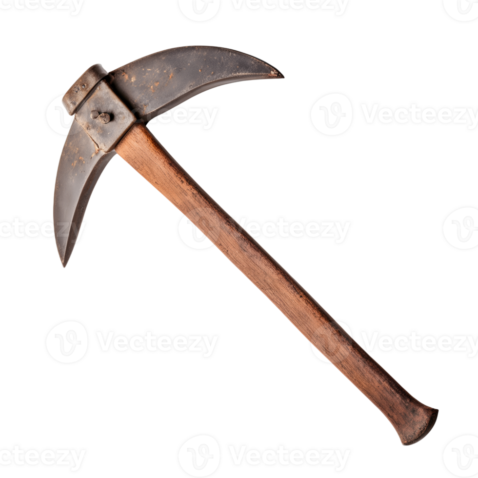 Old Rusty Pickaxe Isolated on Transparent Background png