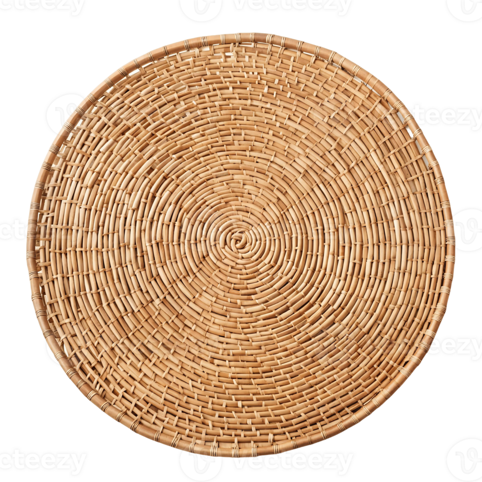 Rattan Placemat Isolated on Transparent Background png
