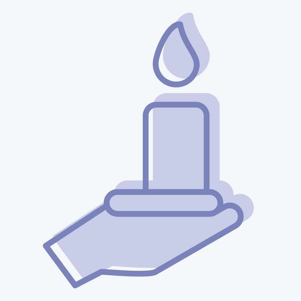 Icon Bereavement. related to Seath symbol. two tone style. simple illustration vector