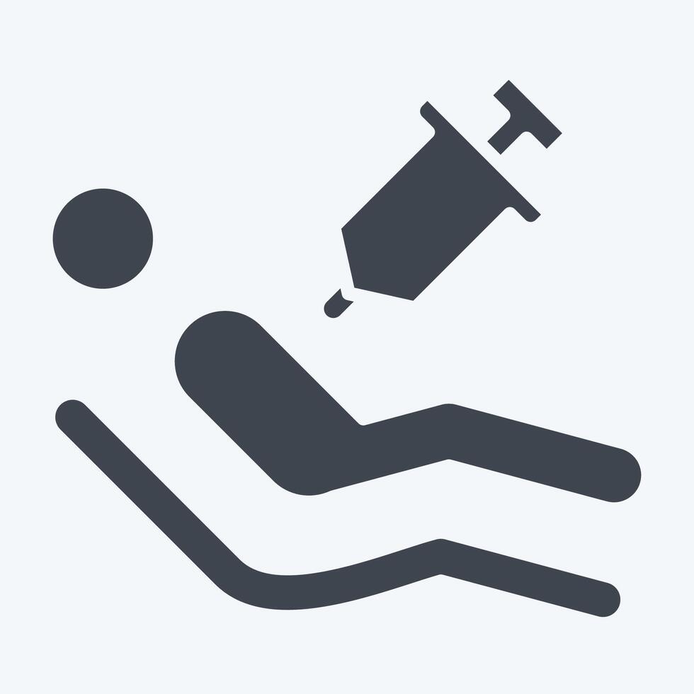 Icon Euthanasia. related to Seath symbol. glyph style. simple illustration vector