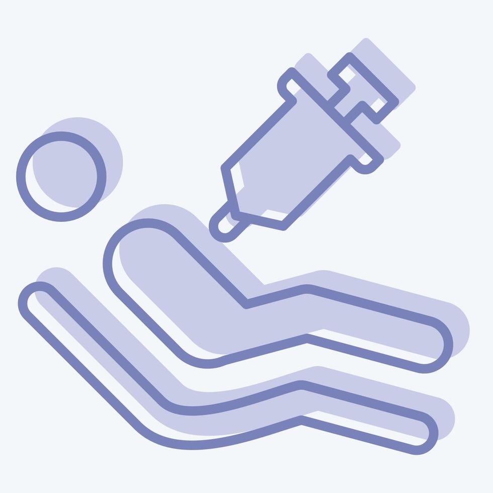 Icon Euthanasia. related to Seath symbol. two tone style. simple illustration vector