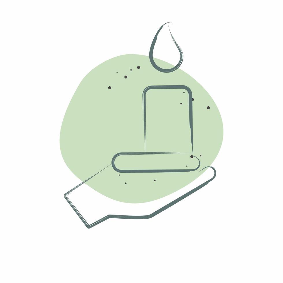 Icon Bereavement. related to Seath symbol. Color Spot Style. simple illustration vector