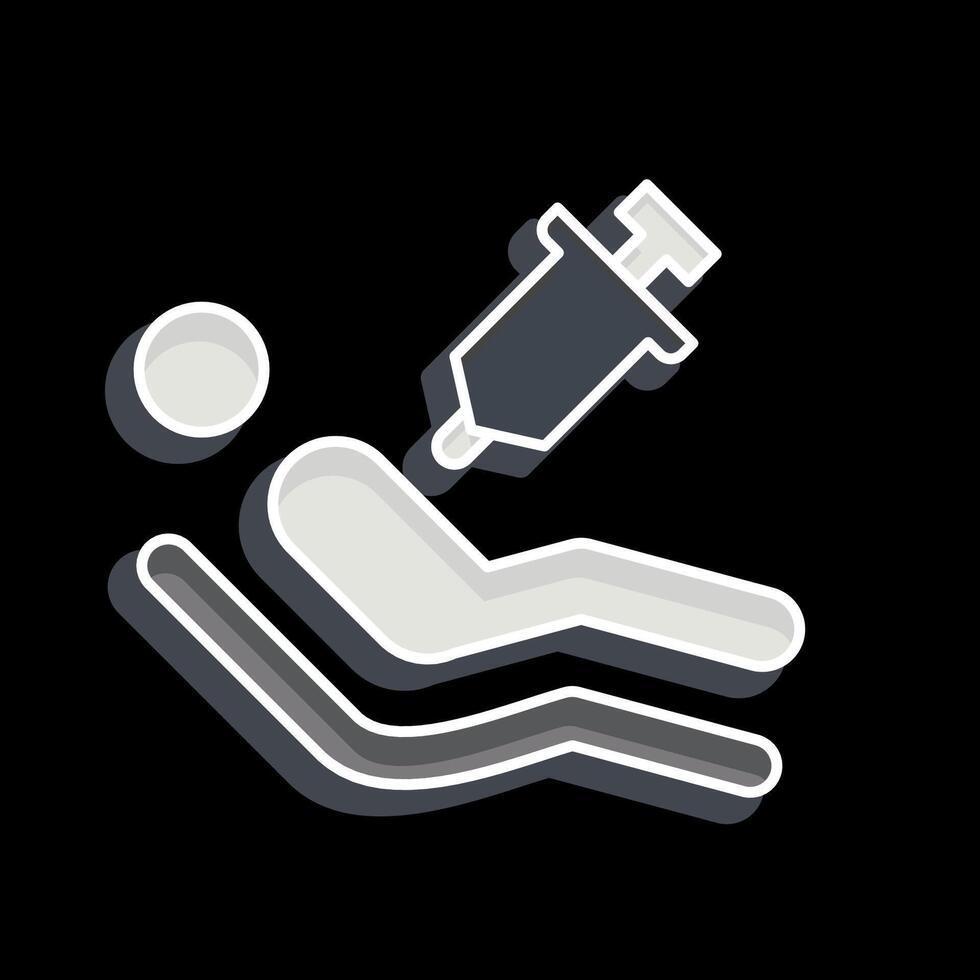 Icon Euthanasia. related to Seath symbol. glossy style. simple illustration vector