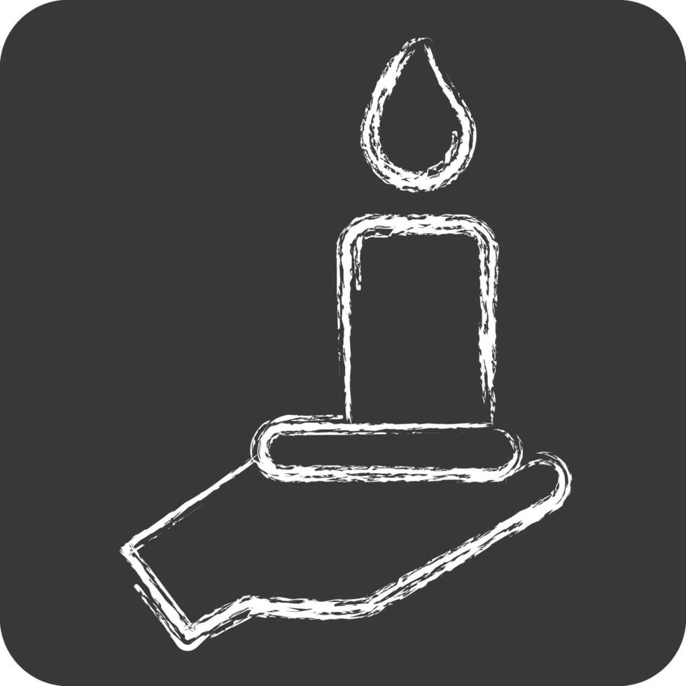 Icon Bereavement. related to Seath symbol. chalk Style. simple illustration vector