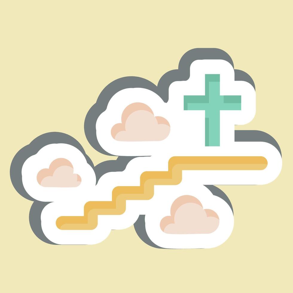 Sticker Afterlife. related to Seath symbol. simple illustration vector