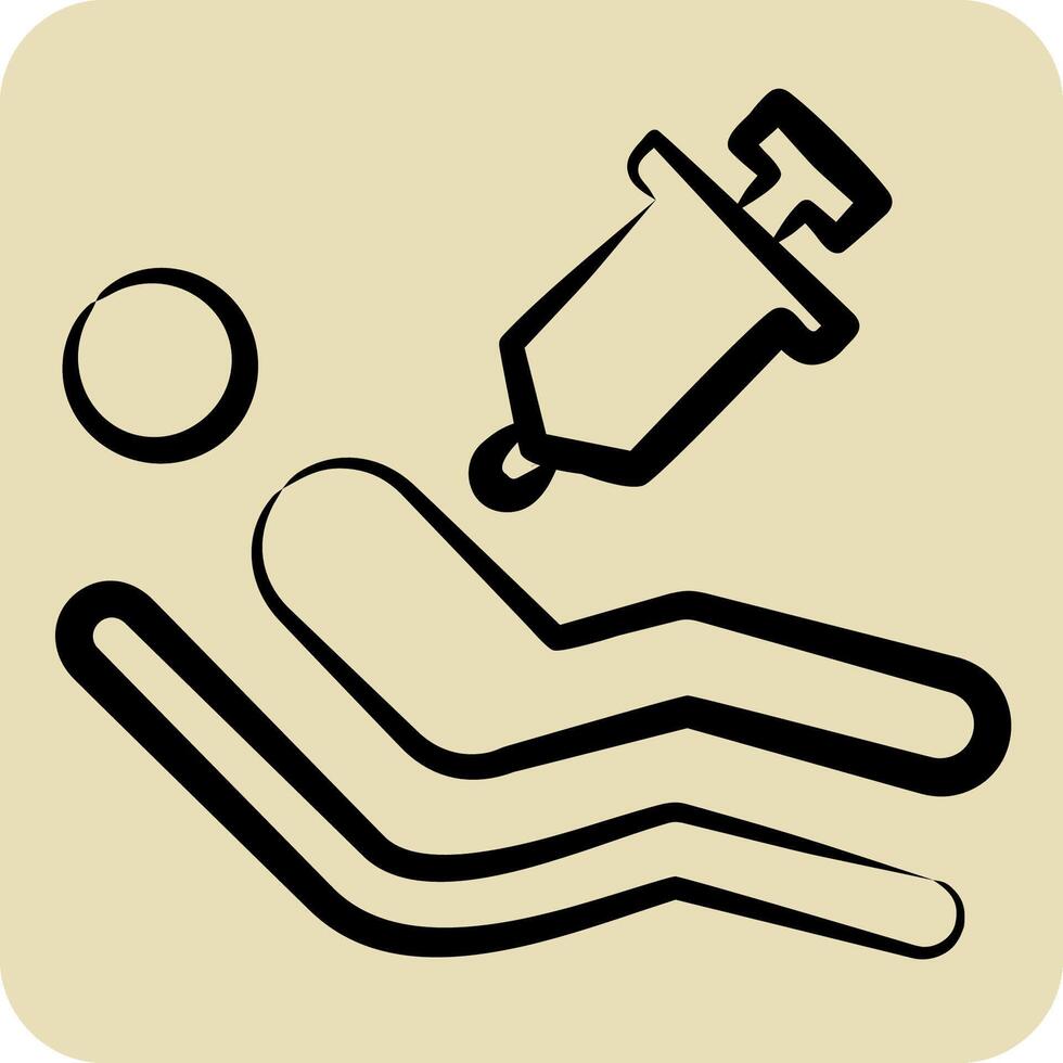 Icon Euthanasia. related to Seath symbol. hand drawn style. simple illustration vector