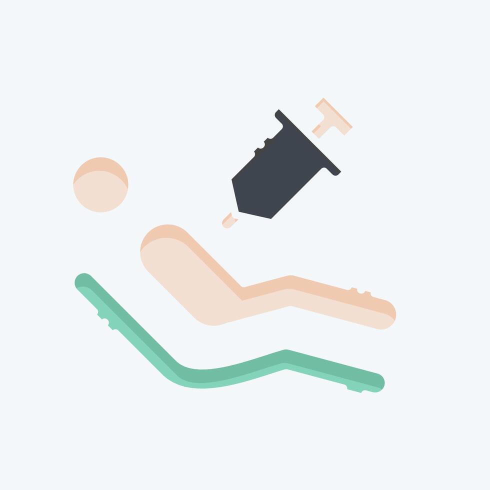 Icon Euthanasia. related to Seath symbol. doodle style. simple illustration vector