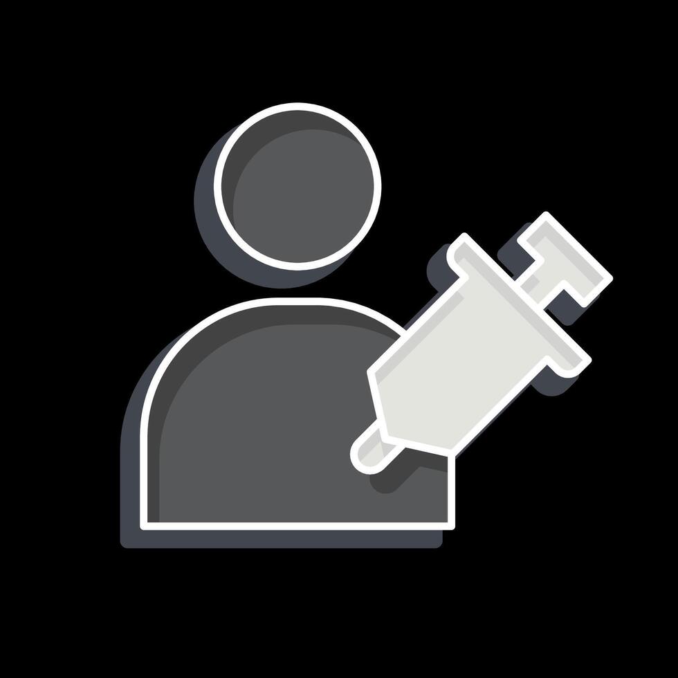 Icon Overdose. related to Seath symbol. glossy style. simple illustration vector