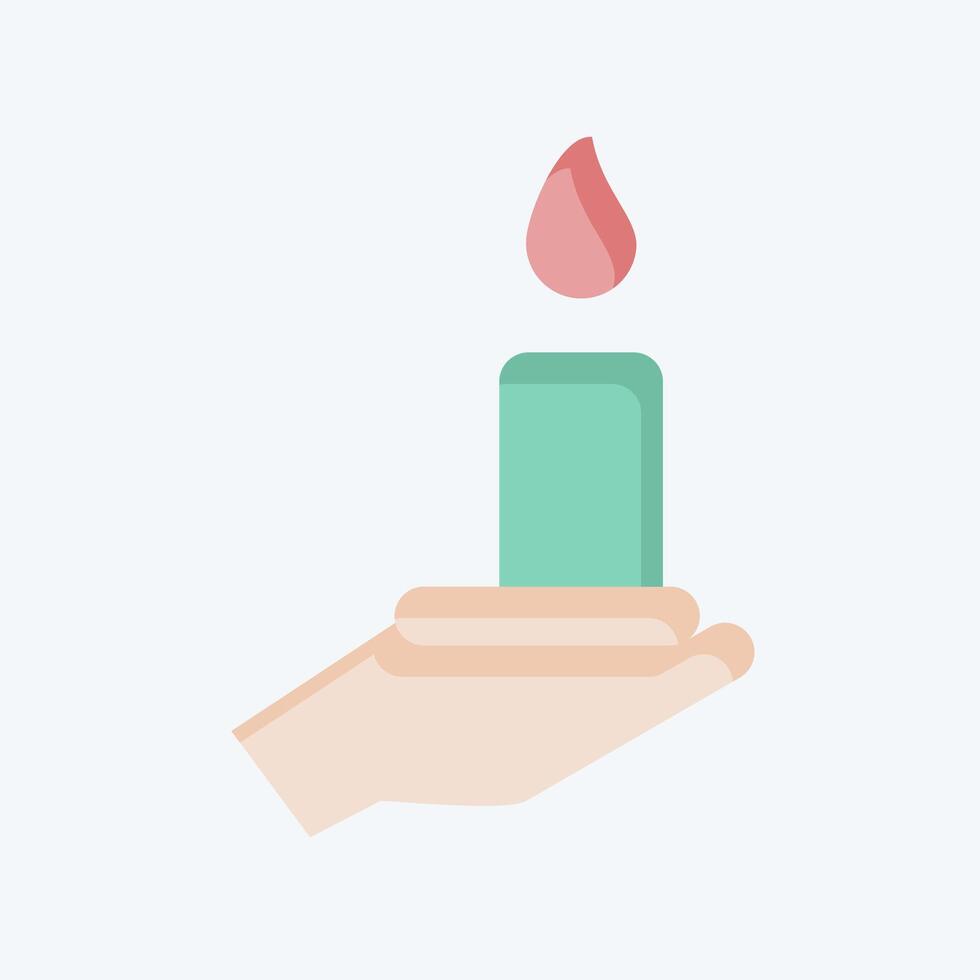 Icon Bereavement. related to Seath symbol. flat style. simple illustration vector