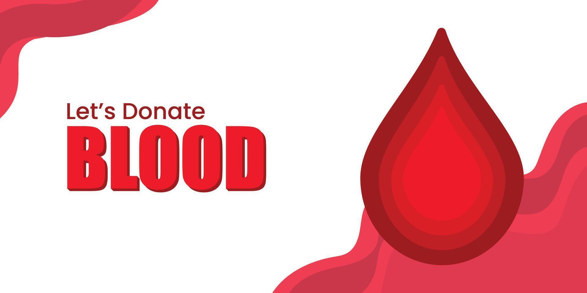 Blood Day banner with drop of blood design vector