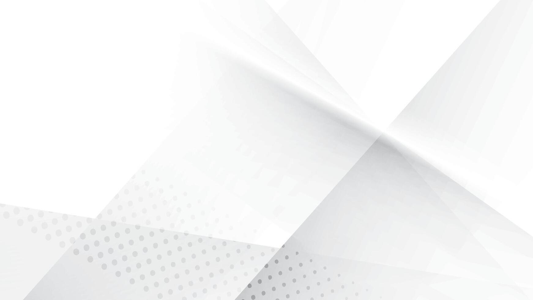 Abstract white and gray color, modern design stripes background with geometric shape and halftone effect. illustration. vector