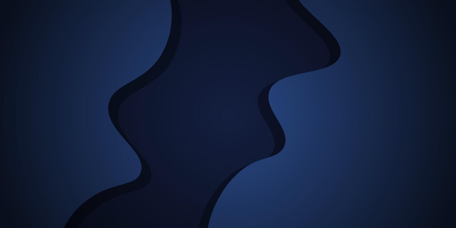 Abstract dark blue futuristic design, wave background With dark blue color. Eps10 vector