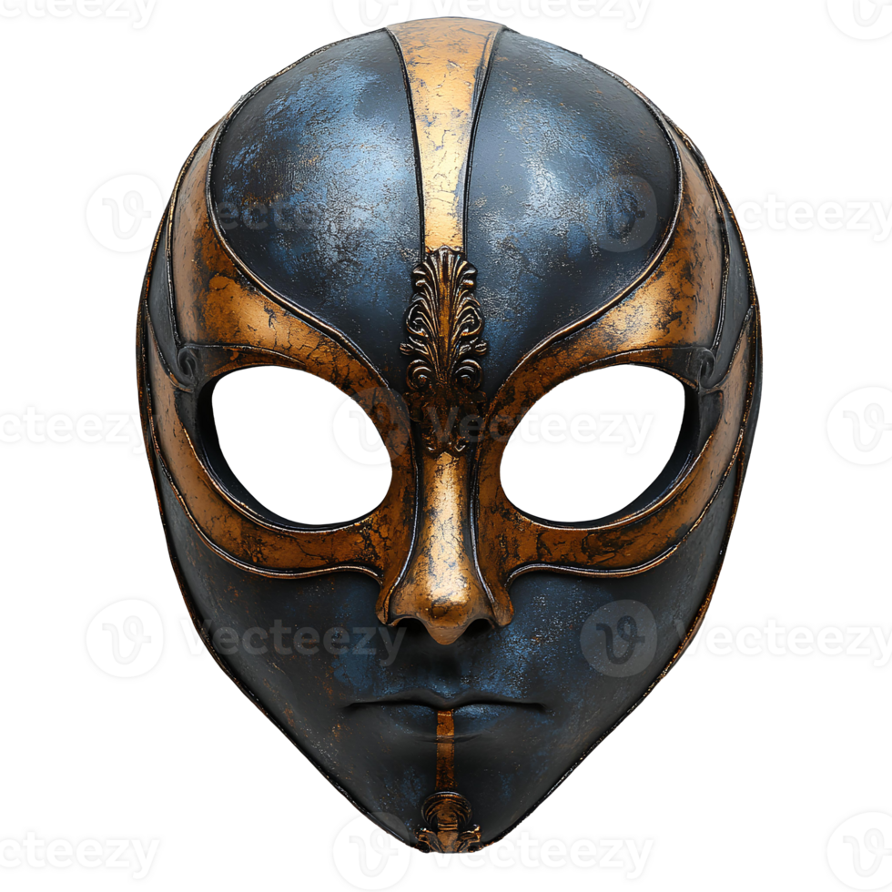 Halloween mask mockup with cut out eyes for picture placement on a person isolated png