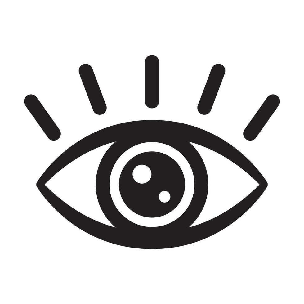 Eye icon, eyeball icon. vector