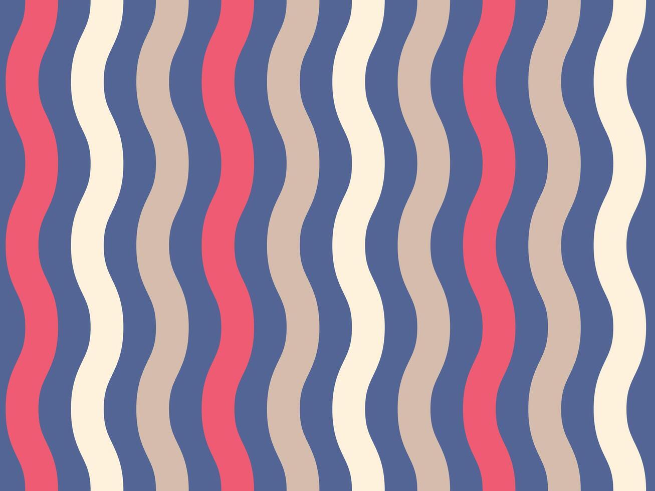 Groovy waves pattern, abstract background vector