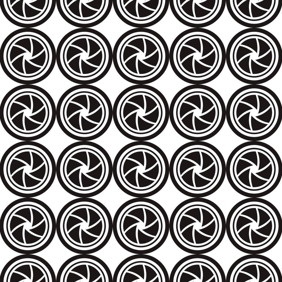 Lens icon seamless pattern background vector