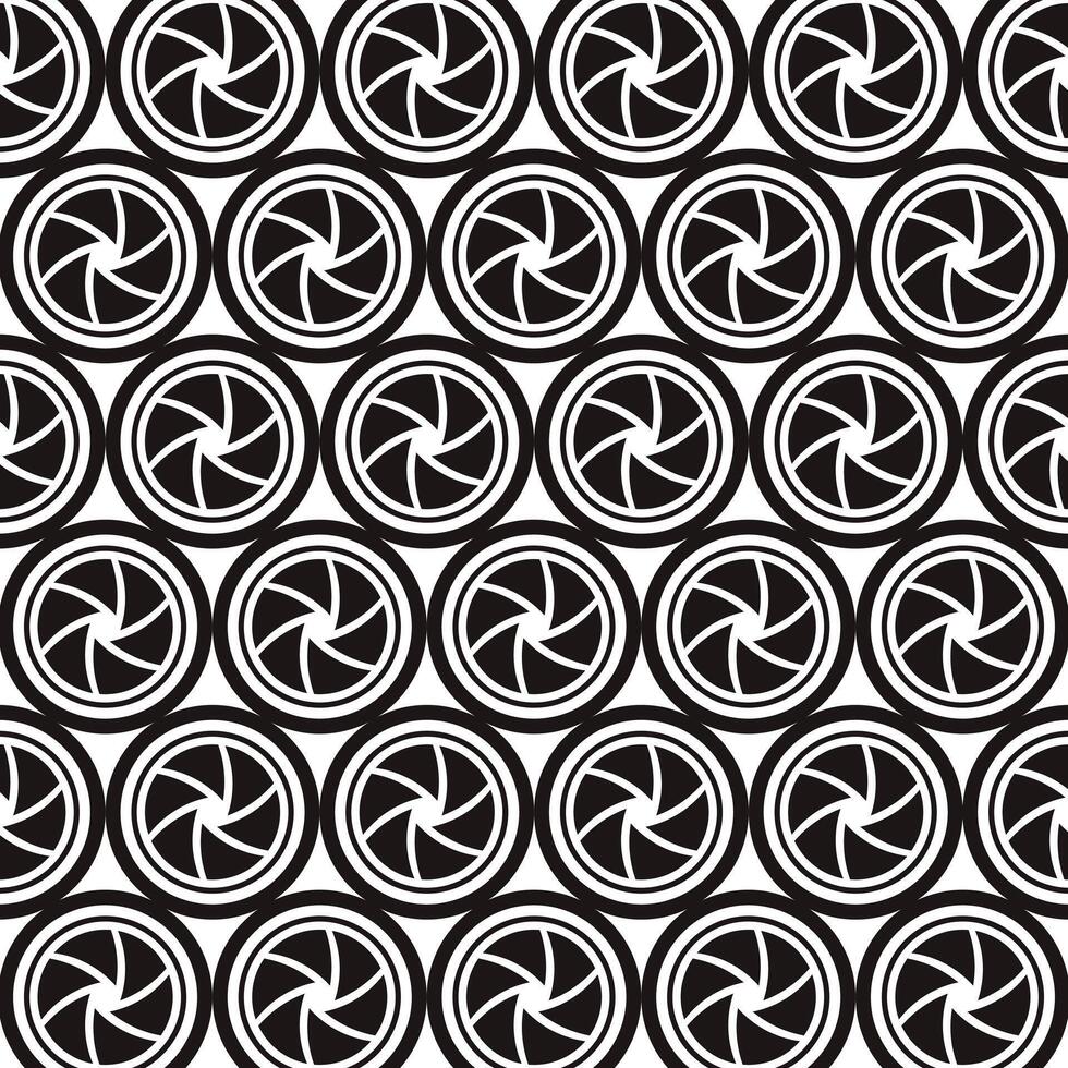 Lens icon seamless pattern background vector