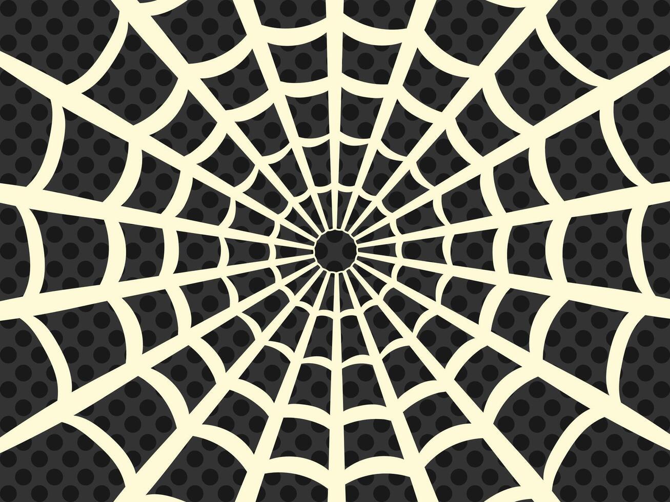 White spider web on black background vector