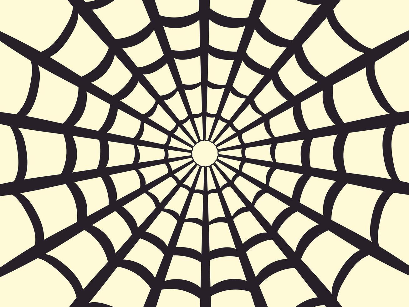 Black spider web on white background vector