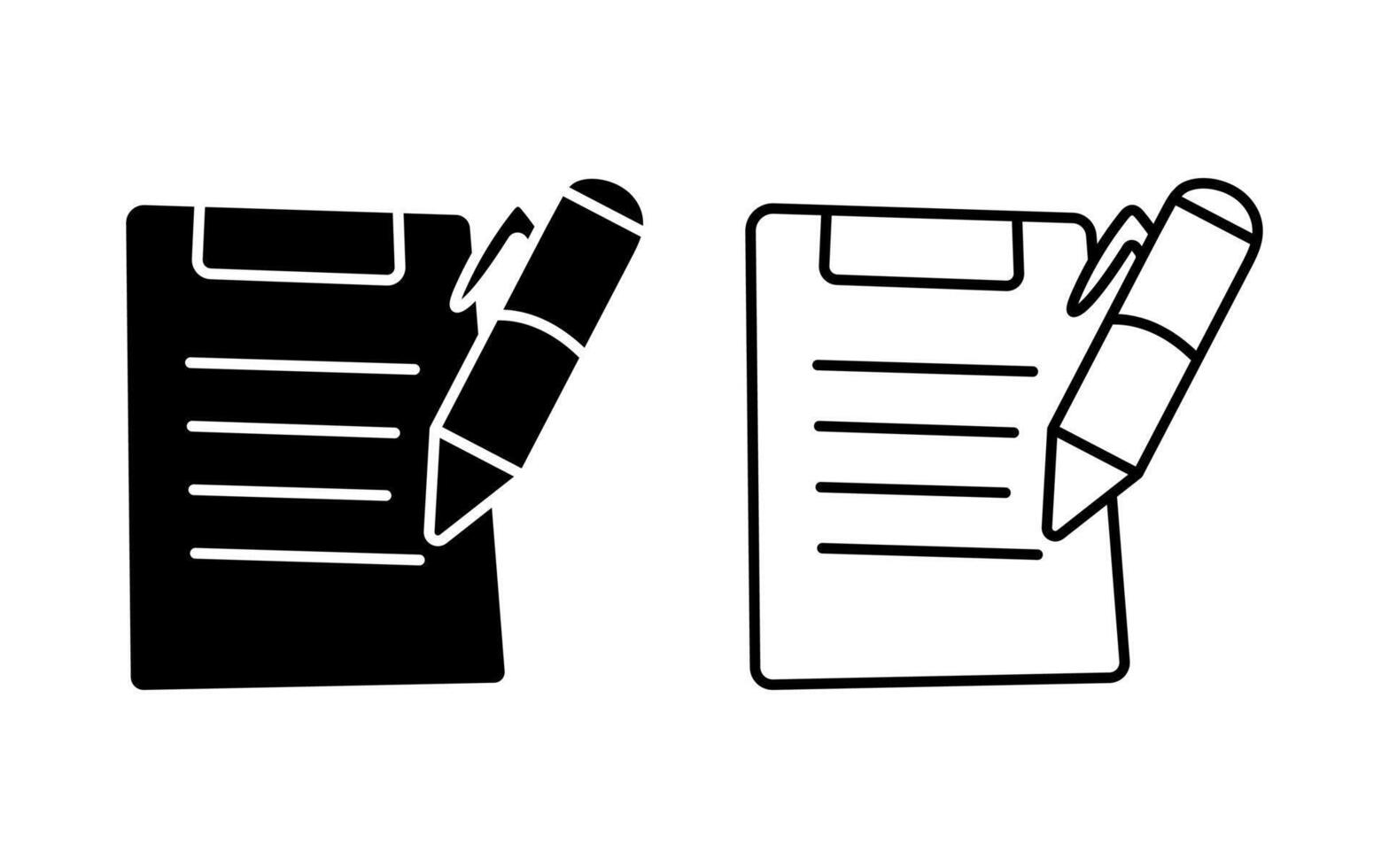 Home Work Icon in filled and outlined style. Education sign vector