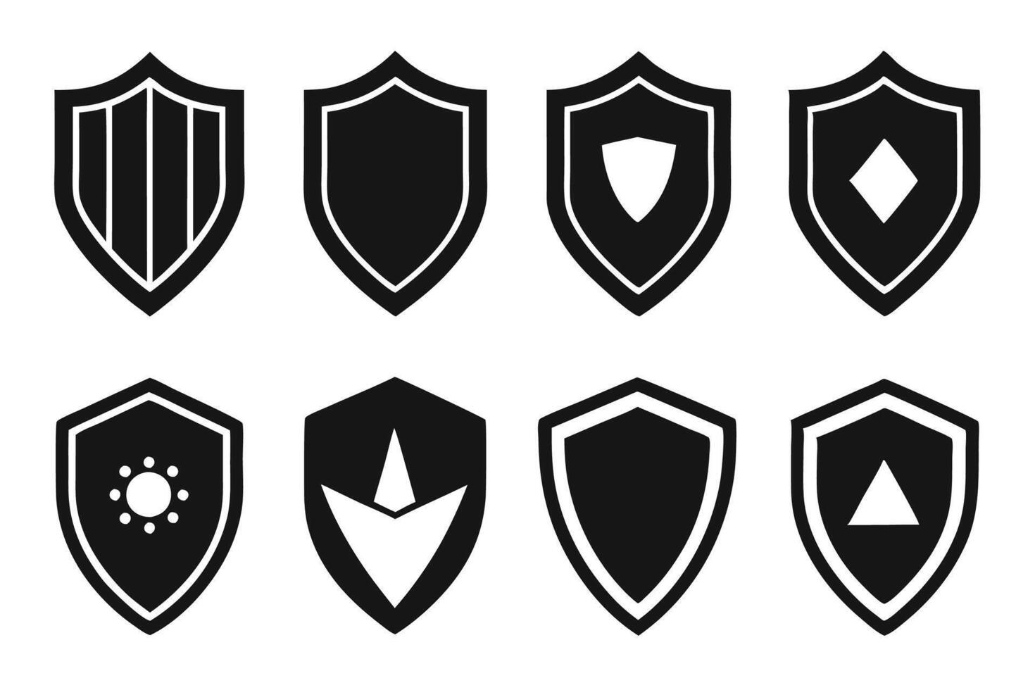 Shield Icon Set vector