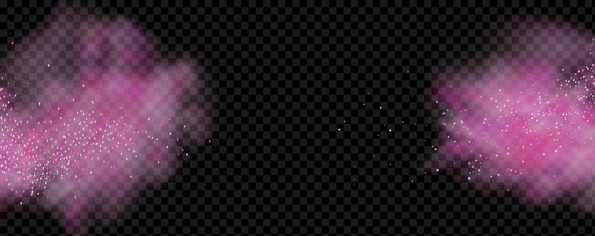pink glitter brush vector