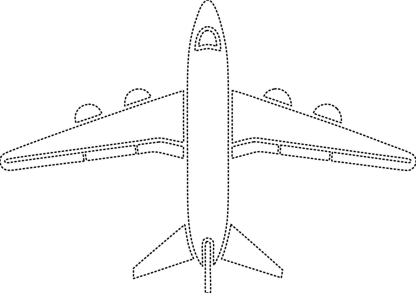 Airplane outline price 1 credit usd 1 vector