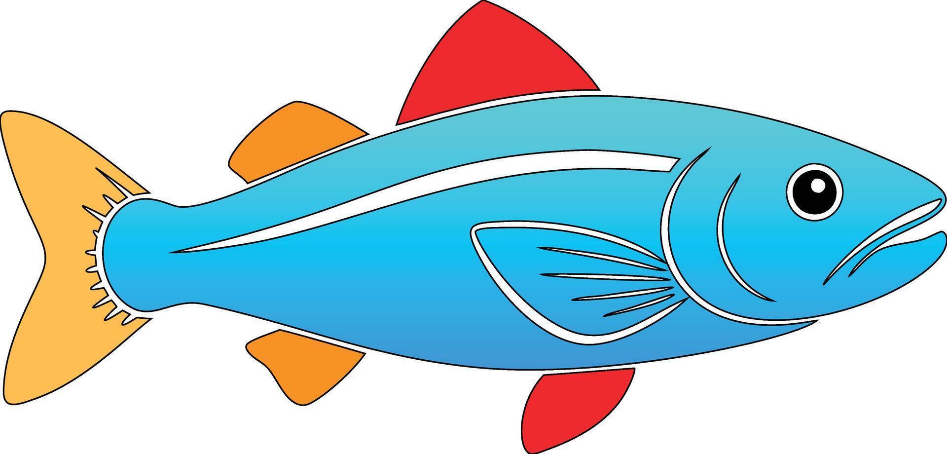 Fish clip art free download vector